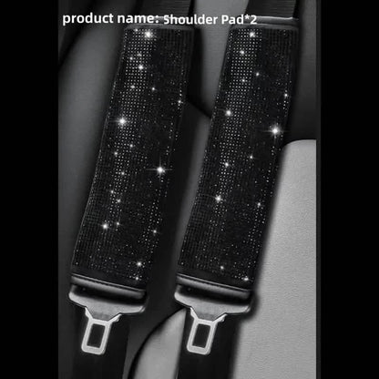 2-Pieces: Luxury Leather Seat Belt Protectors