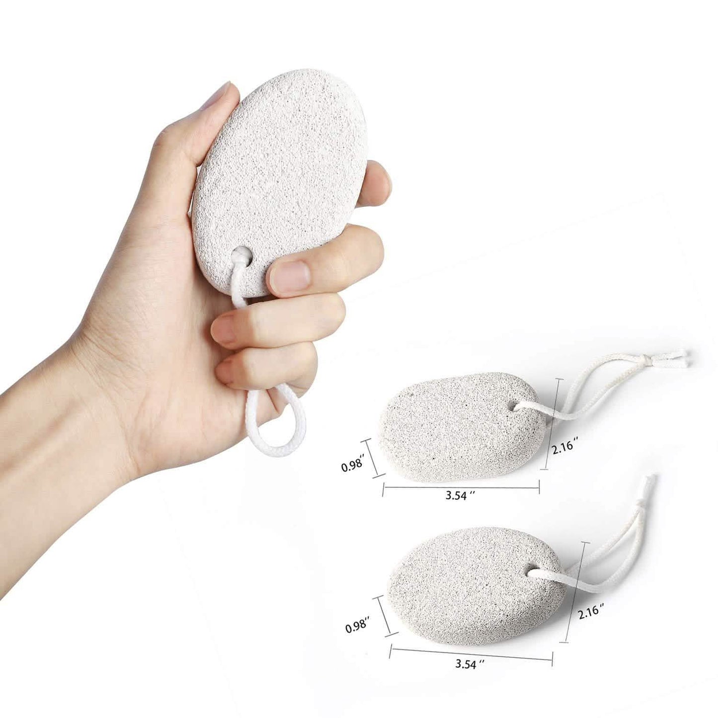 2-Pieces: Natural Pumice Stone