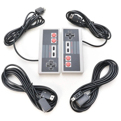 2-Pieces: NES Classic Mini Edition Controller with 6ft Extend Link Extension Cable
