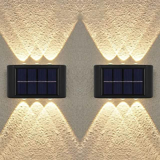 2-Pieces: Outdoor Wall Light Solar Waterproof LED Light