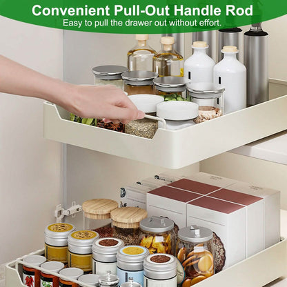 2-Pieces: Pull Out Cabinet Organizers