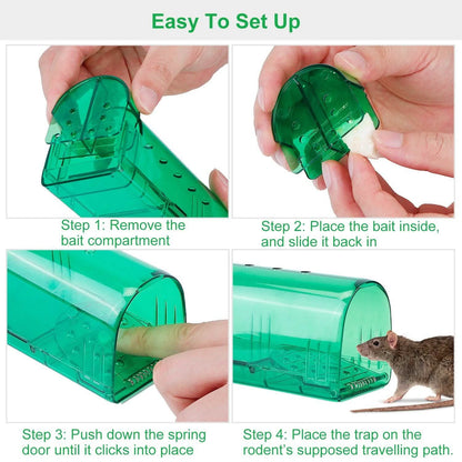 2-Pieces: Reusable Humane Mouse Trap