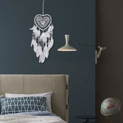2-Pieces: Romantic LED Dream Catcher with Feather Dreamcatcher Night Light
