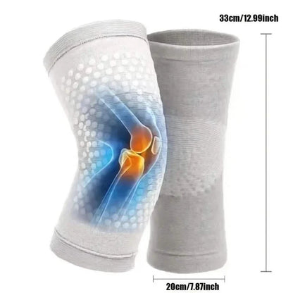 2-Pieces: Self Heating Support Knee Pads Elbow Brace Warm