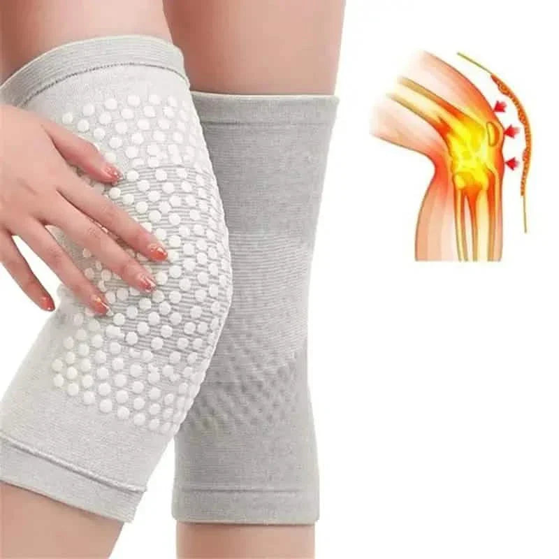 2-Pieces: Self Heating Support Knee Pads Elbow Brace Warm