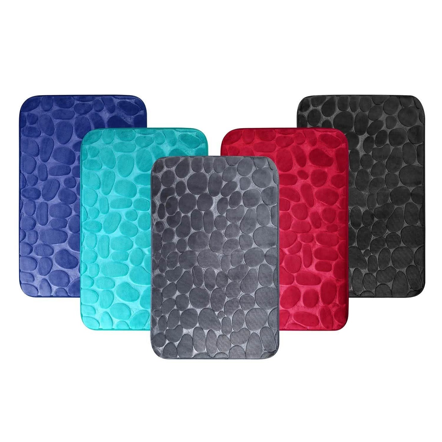 2-Pieces Set: Bathroom Rugs Luxury Flannel Non-Slip