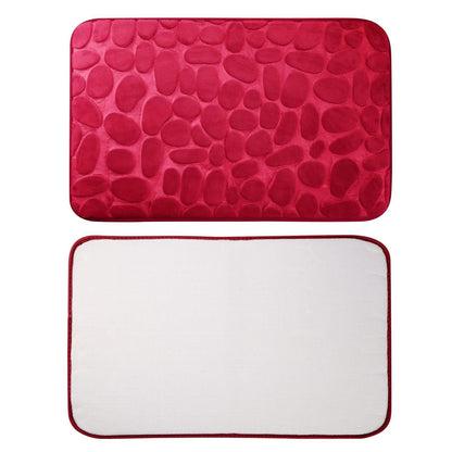 2-Pieces Set: Bathroom Rugs Luxury Flannel Non-Slip
