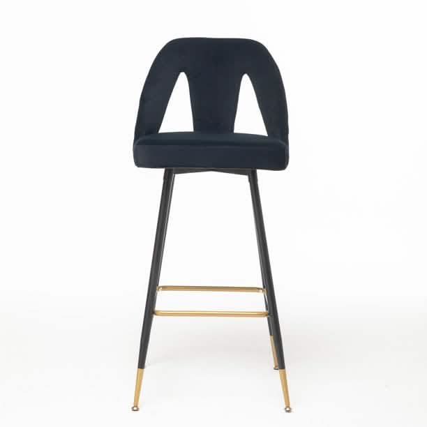 2-Pieces Set: Contemporary Upholstered Barstool