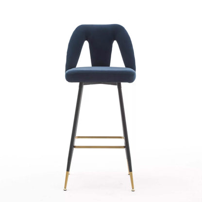 2-Pieces Set: Contemporary Upholstered Barstool
