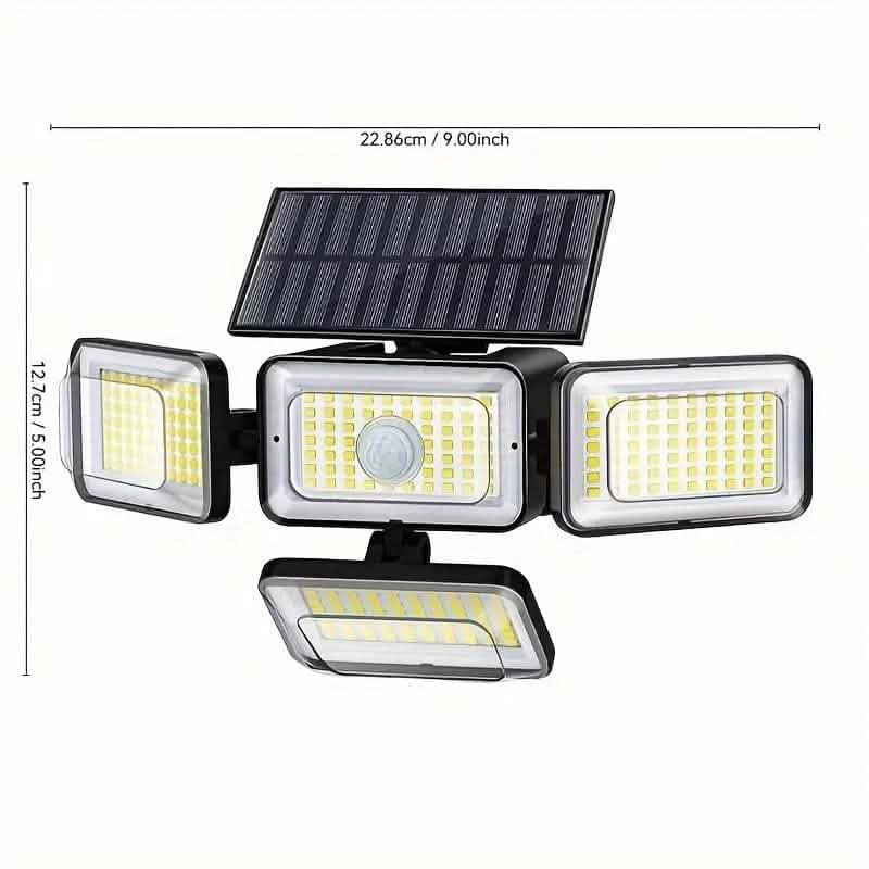 2-Pieces Set: Super Bright Solar Motion Sensor Outdoor Light