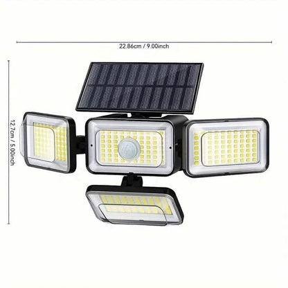 2-Pieces Set: Super Bright Solar Motion Sensor Outdoor Light