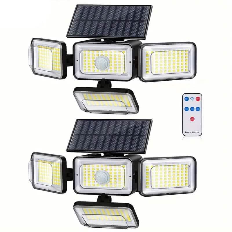 2-Pieces Set: Super Bright Solar Motion Sensor Outdoor Light