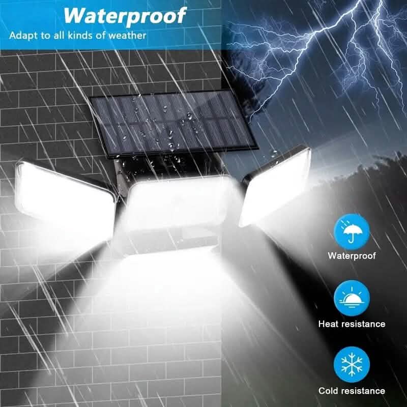 2-Pieces Set: Super Bright Solar Motion Sensor Outdoor Light