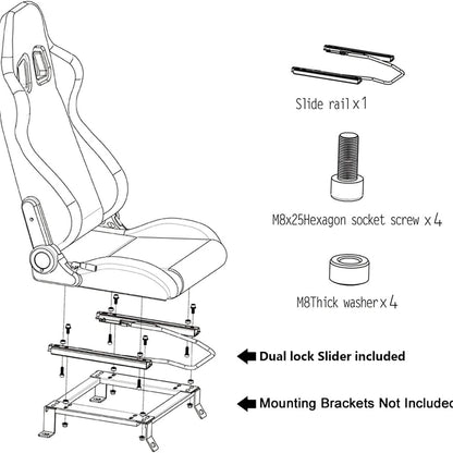 2-Pieces Set: Universal PVC Leather Bucket Seats