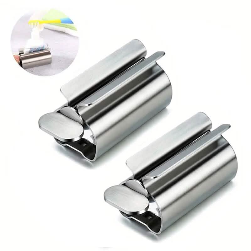 2-Pieces: Stainless Steel Toothpaste Squeezer