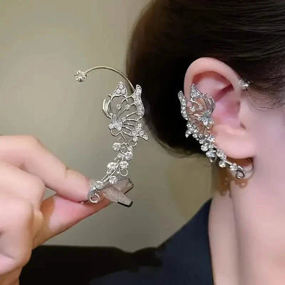 2-Pieces: Trendy Minimalist Style Hip Hop Hollow Butterfly Ear Climber