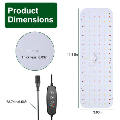2-Pieces: Ultra-Thin LED Grow Lights for Indoor Plants with 126 LEDs