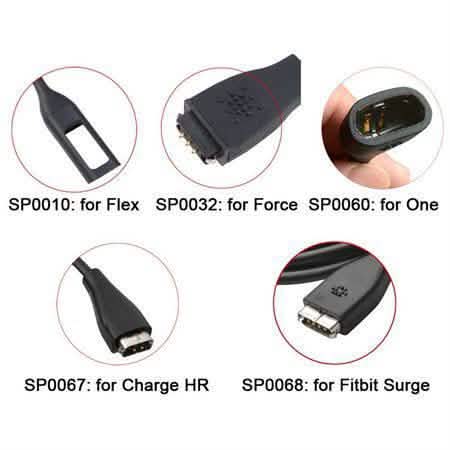 2-Pieces: USB Replacement Charging Cord Cable for Fitbit Charge HR Wristband Wireless Activity Tracker