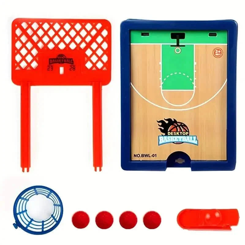 2-Player Finger Basketball Hoop Game - Tabletop Sports Toy for Youngsters Party Fun