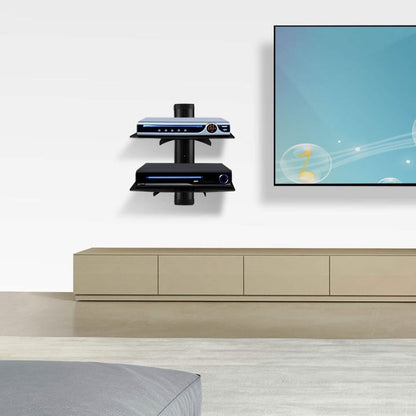 2 Tier Dual Glass Shelf Wall Mount