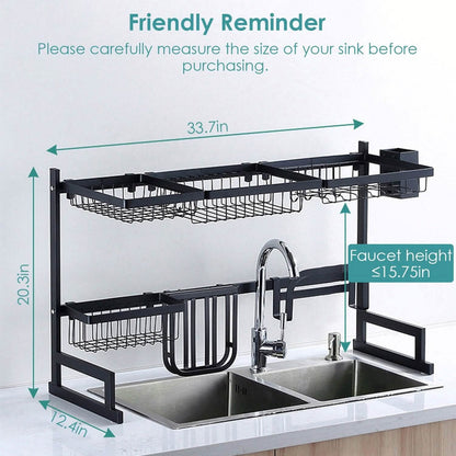 2-Tier Over the Sink Dish Drying Rack