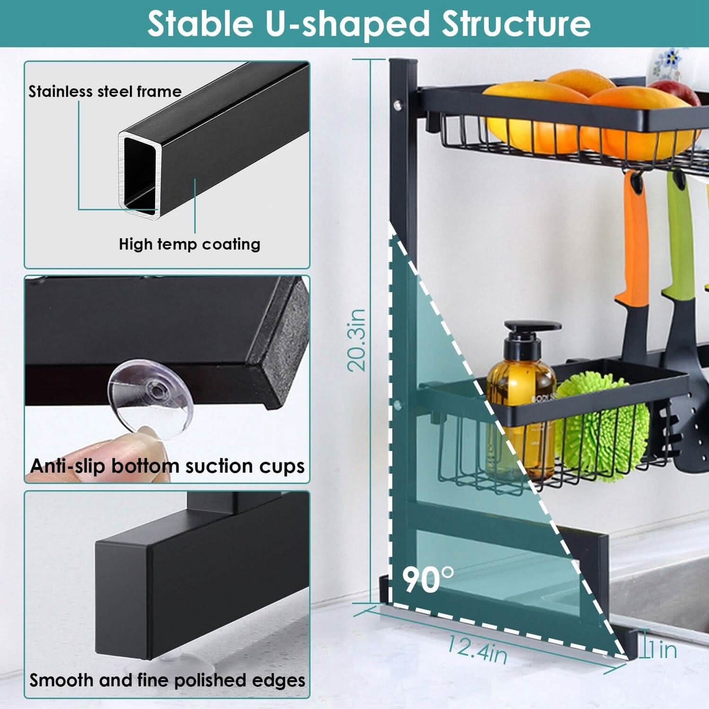 2-Tier Over the Sink Dish Drying Rack