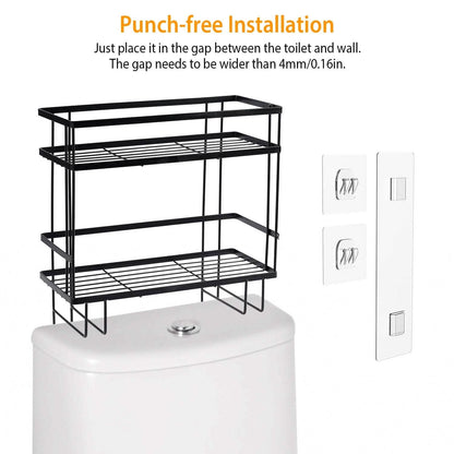 2-Tier Over the Toilet Storage Shelf Rack
