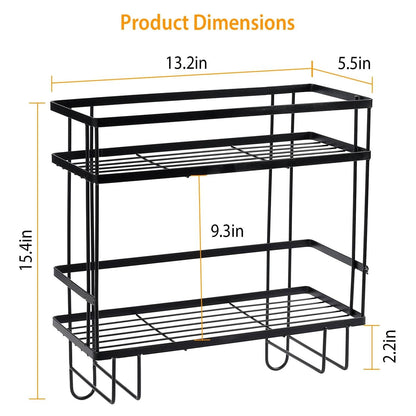 2-Tier Over the Toilet Storage Shelf Rack