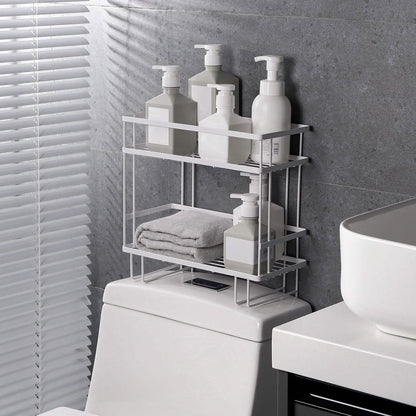 2-Tier Over the Toilet Storage Shelf Rack