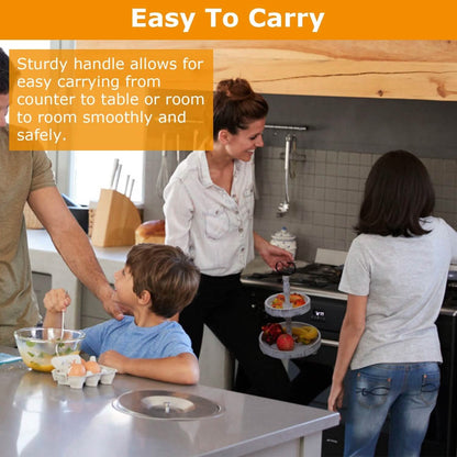2-Tier Serving Tray Round Farmhouse Kitchen