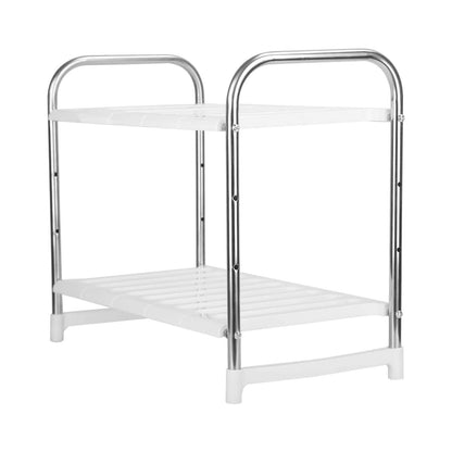 2-Tier Under Sink Organizer Retractable Kitchen Rack Holder