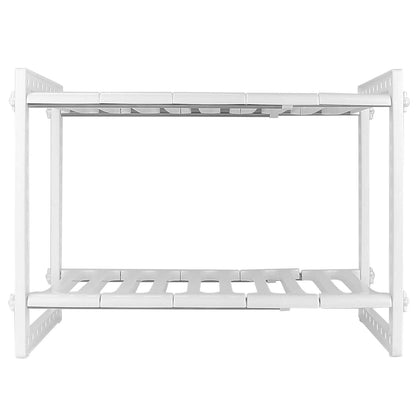 2-Tier Under Sink Organizer Retractable Space Saving Storage