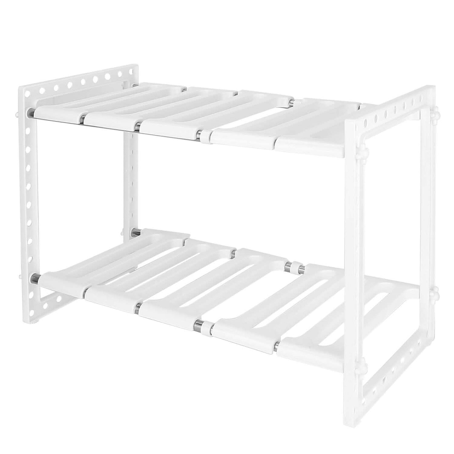 2-Tier Under Sink Organizer Retractable Space Saving Storage