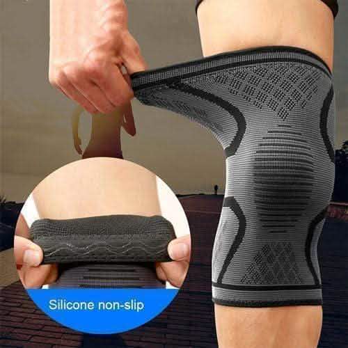 2.0 Knee Compression Extra Support Sleeve with Gel Grip - SIze: L