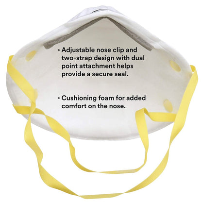 20-Pack: 3M Personal Protective Equipment 8210 Particulate Respirator