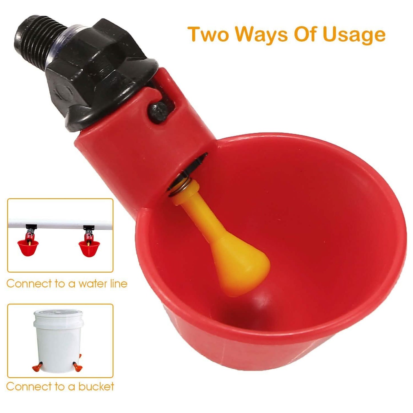 20-Pack: Chicken Waterer Automatic Drinker