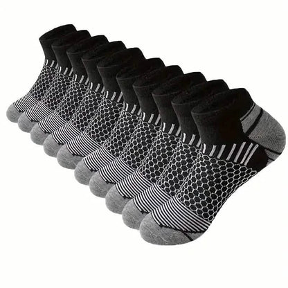 20-Pairs: Men's Outdoor Color Matching Low-Top Socks