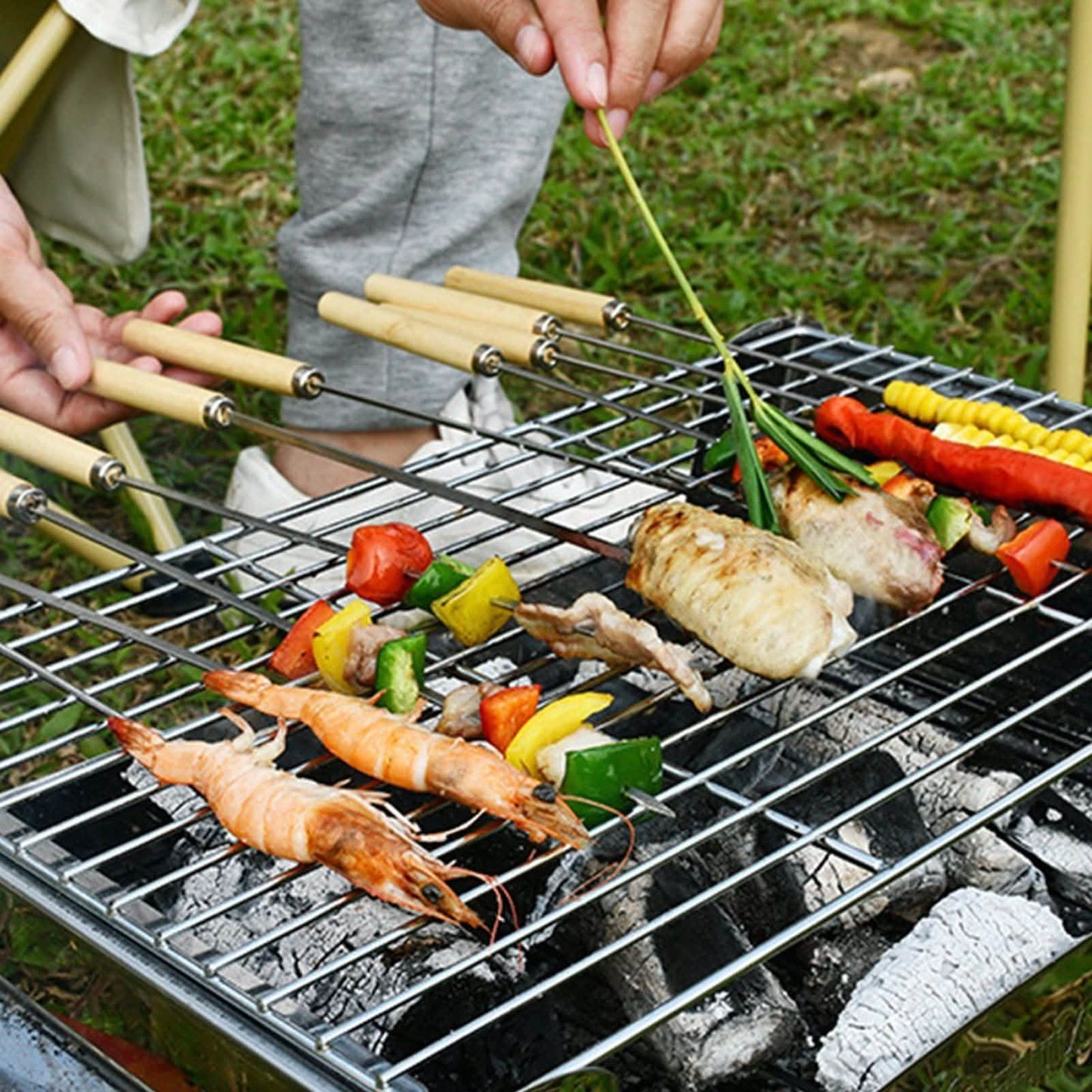 20-Piece: Barbecue Skewer Grilling Kabob