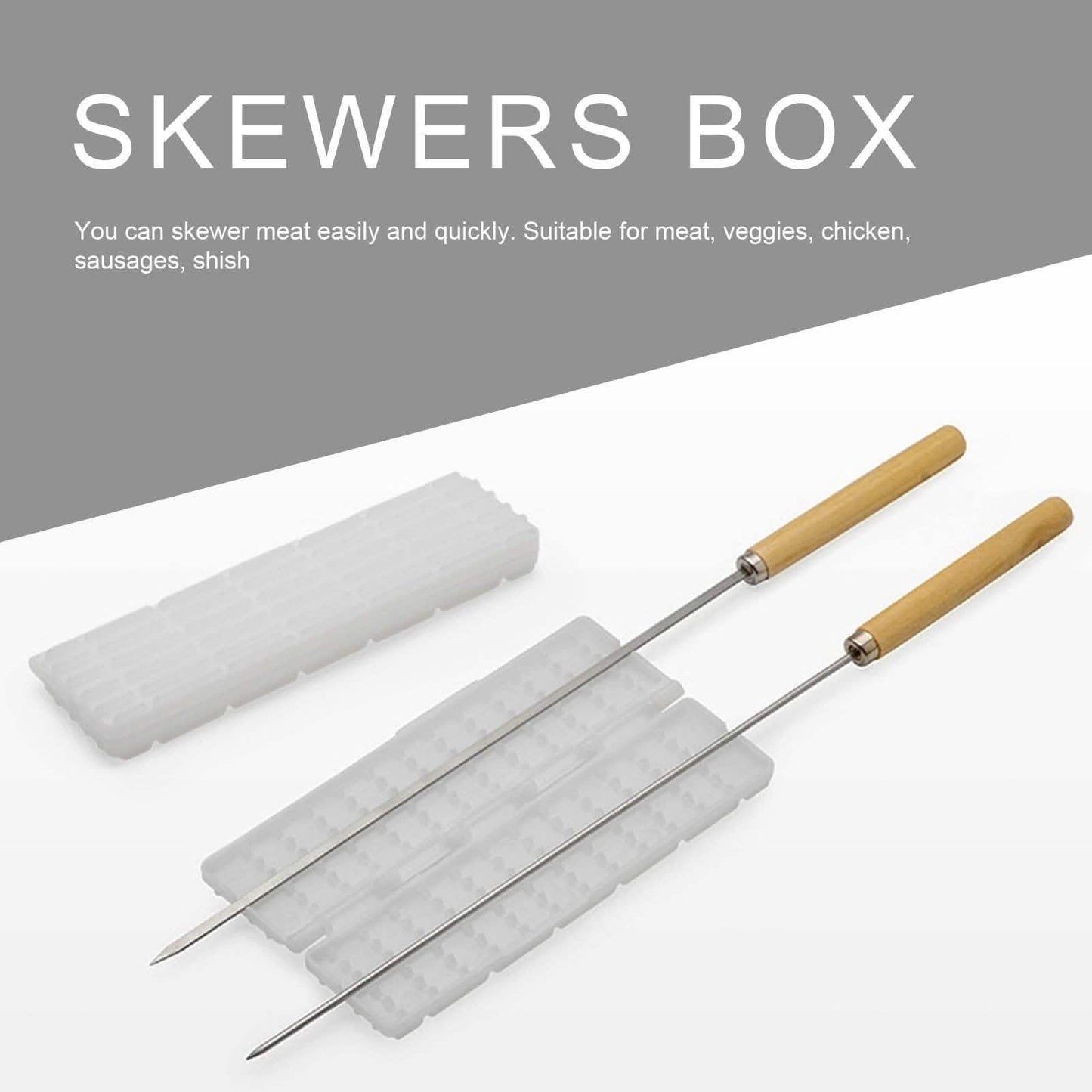 20-Piece: Barbecue Skewer Grilling Kabob