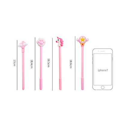 20-Piece: Cute Gel Cartoon Pen Set