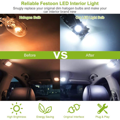 20-Piece: T10 SMD5050 LED Light Bulbs