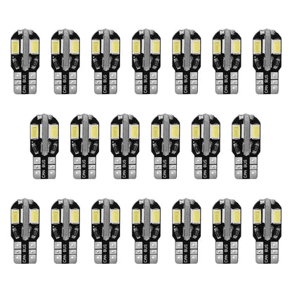 20-Piece: T10 SMD5730 LED Light Bulbs