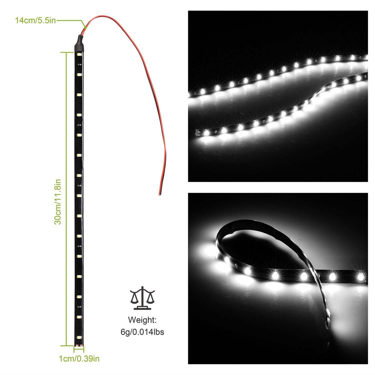 20-Pieces: 12V Auto-LED Light Strip