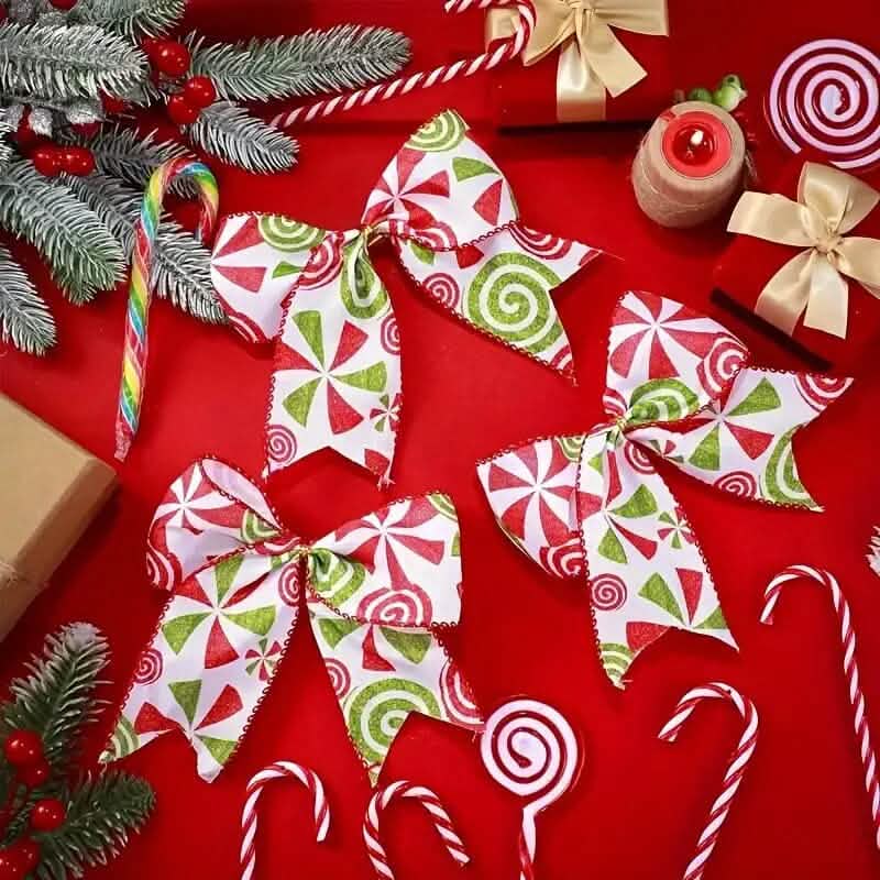 20-Pieces: Christmas Tree Bow Decorations
