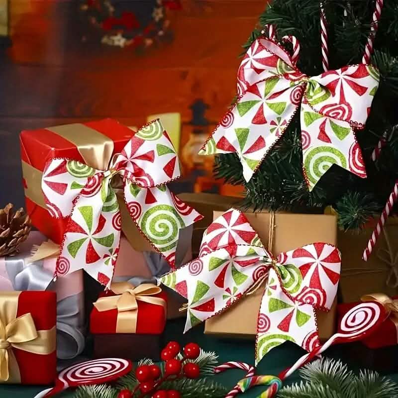 20-Pieces: Christmas Tree Bow Decorations