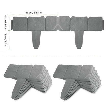 20-Pieces: Plastic Cobbled Stone Effect
