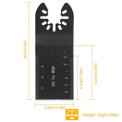 20-Pieces Set: Saw Blade Metal Oscillating Multitool Cutter Fit