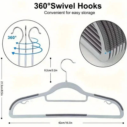 20-Pieces: Slip Traceless Clothes Racks, Sturdy Heavy Duty Coat Durable Hangers
