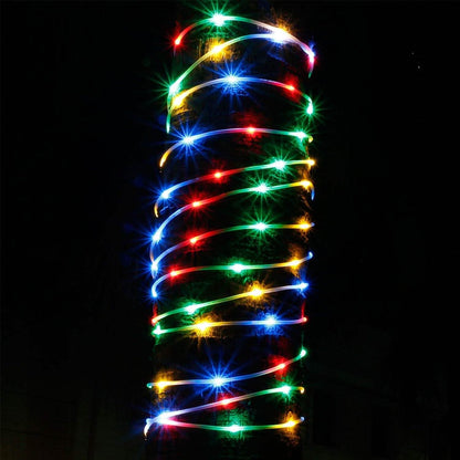 200 Led Multi-Color Waterproof Solar Rope String Fairy Lights