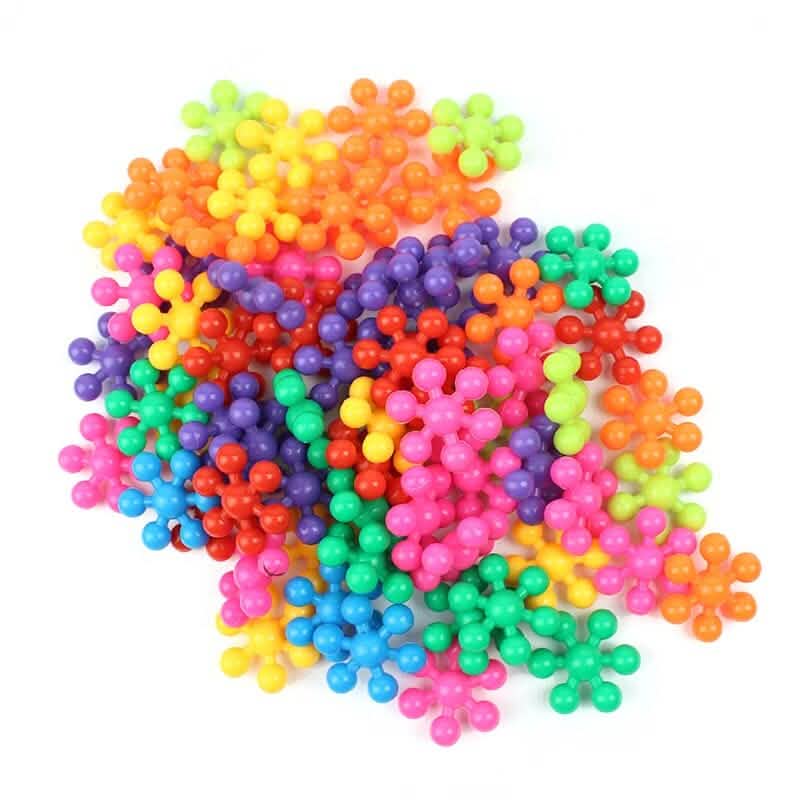 200-Piece: 3D Interlocking Building Blocks STEM Toy
